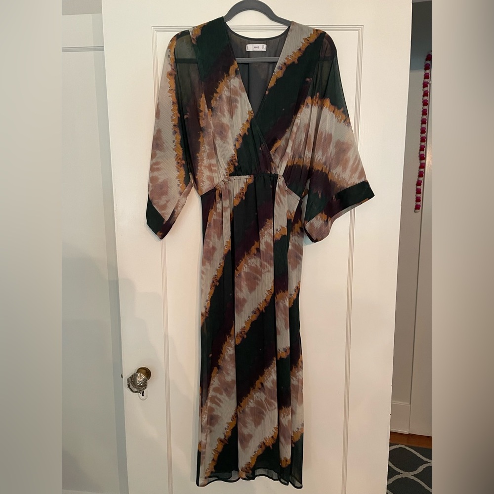 Mango Giada Print Maxi Dress